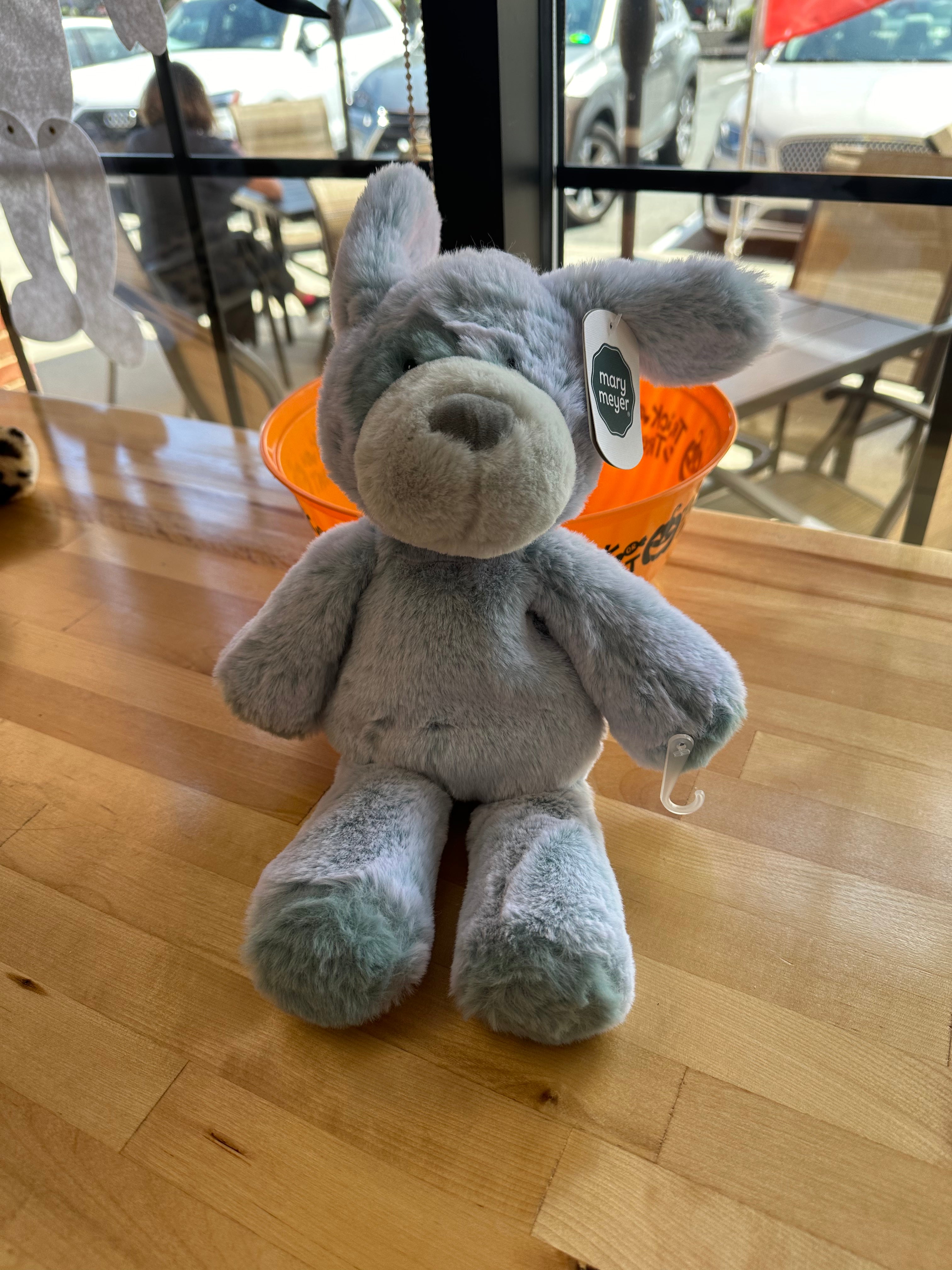 Blue stuffed dog online